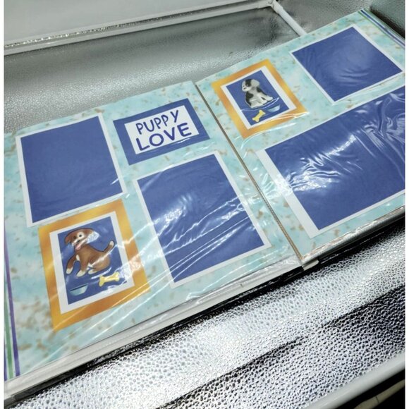 Dog-Themed Scrapbook Album Paw Prints & Bone Design Puppy Photo Book Pictures - Picture 13 of 16